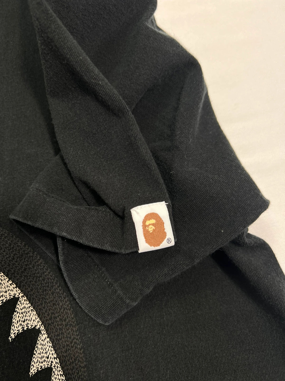 A Bathing Ape Bape Shark Stitch Tshirt Black