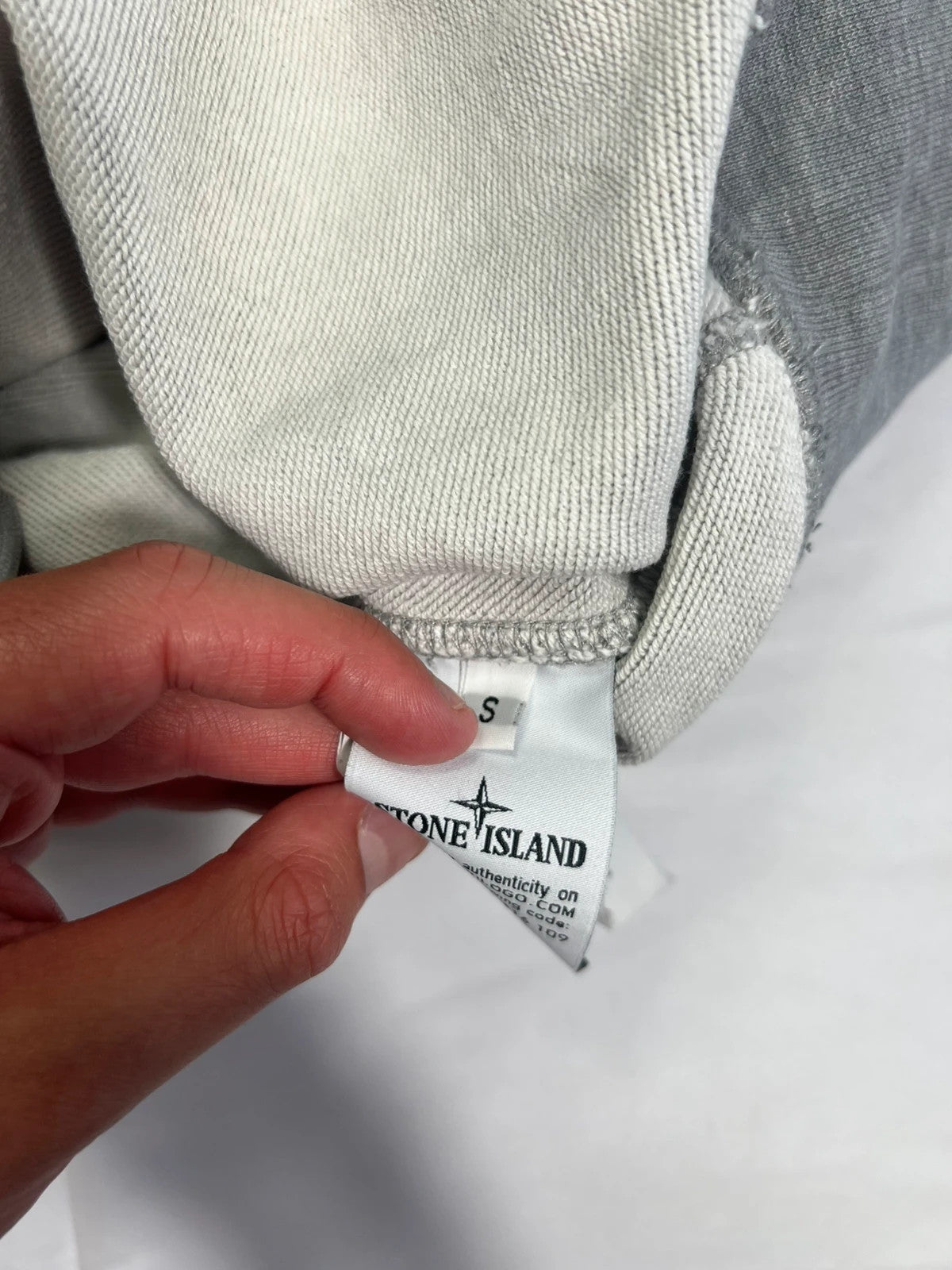 Stone Island Marl Grey Pullover Sweatshirt