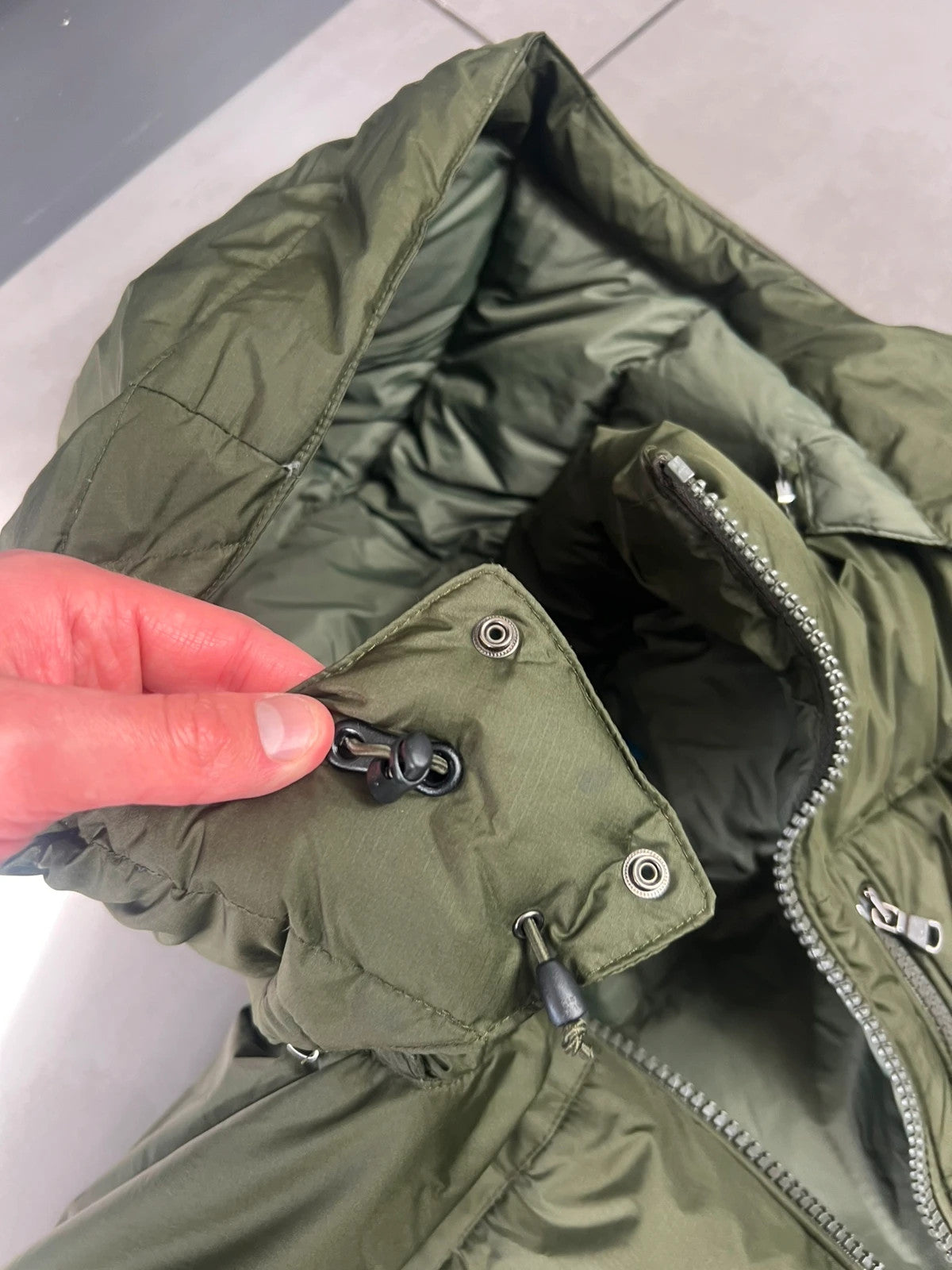 Ralph Lauren EL Cap Puffer Jacket Khaki