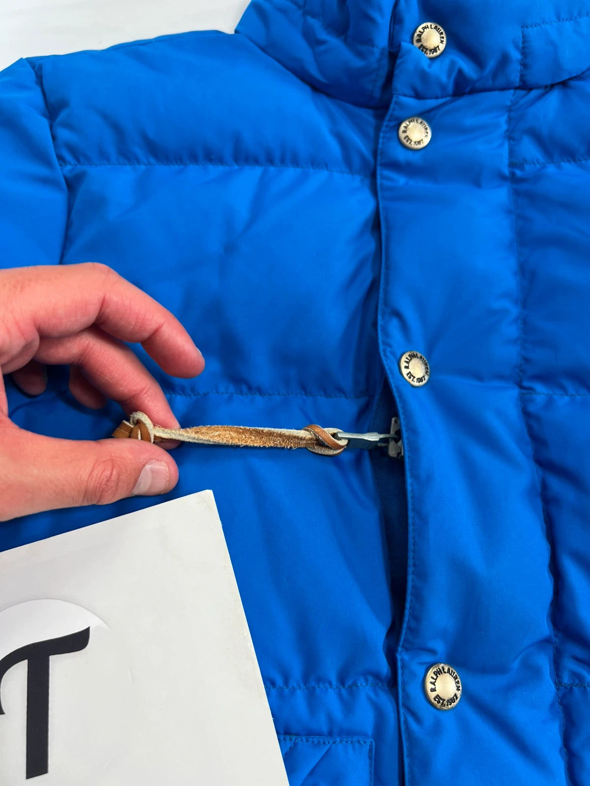 Ralph Lauren Puffer Down Jacket Blue Womens