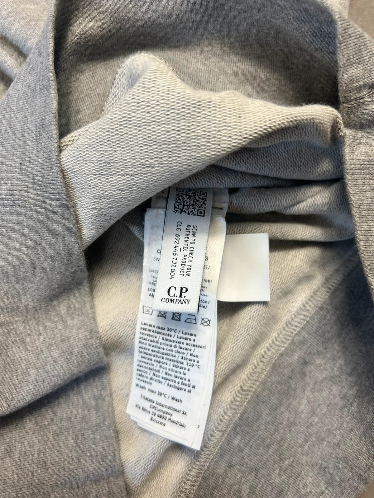Cp Company Pullover Grey Sweatshirt