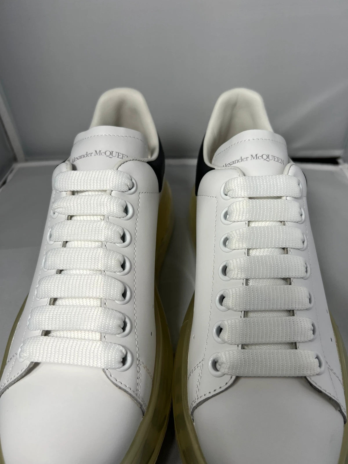 Alexander McQueen Women’s Platform Classic Trainer White/Black UK6