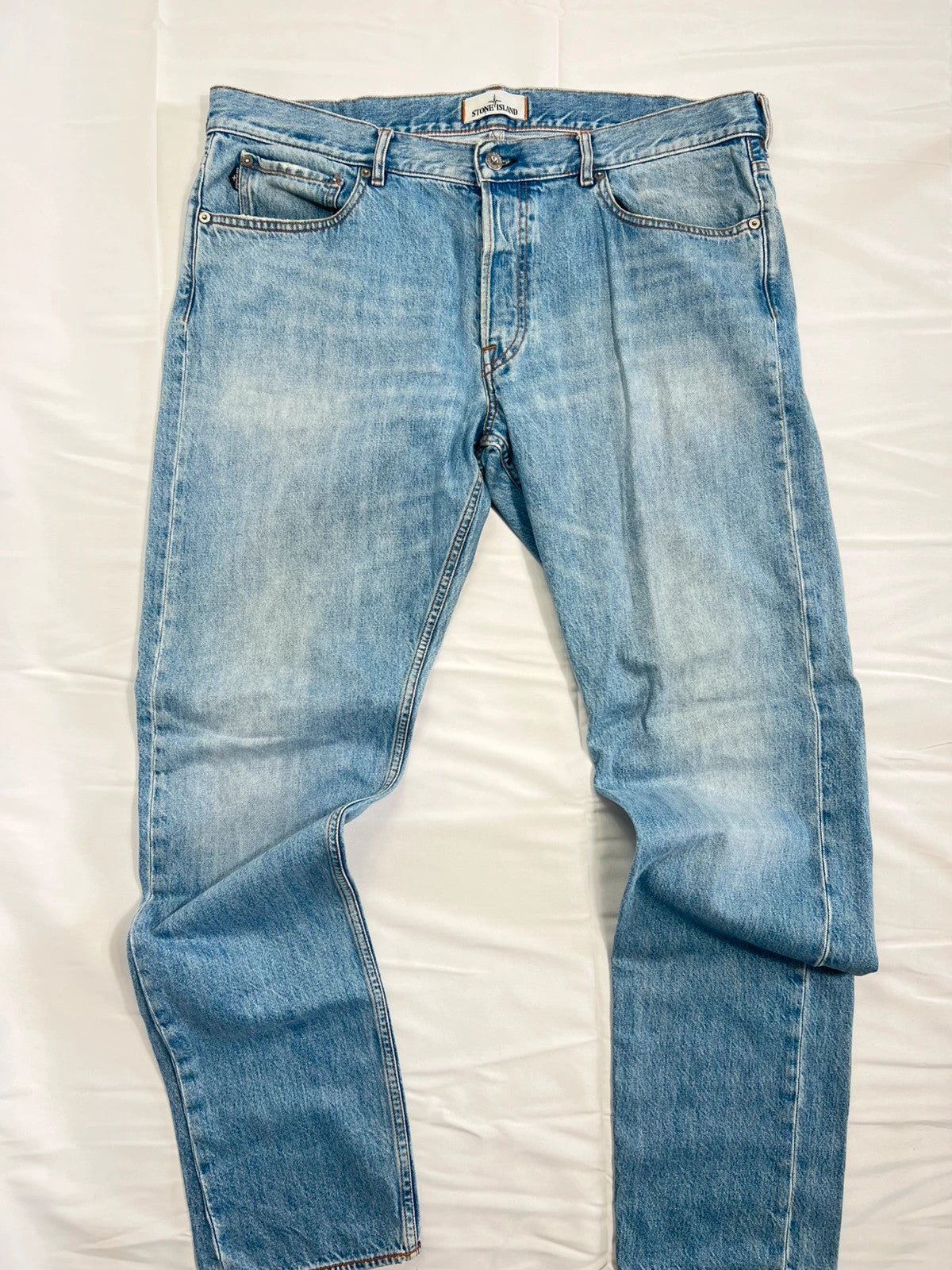Stone Island Light Blue Jeans Badge 2020