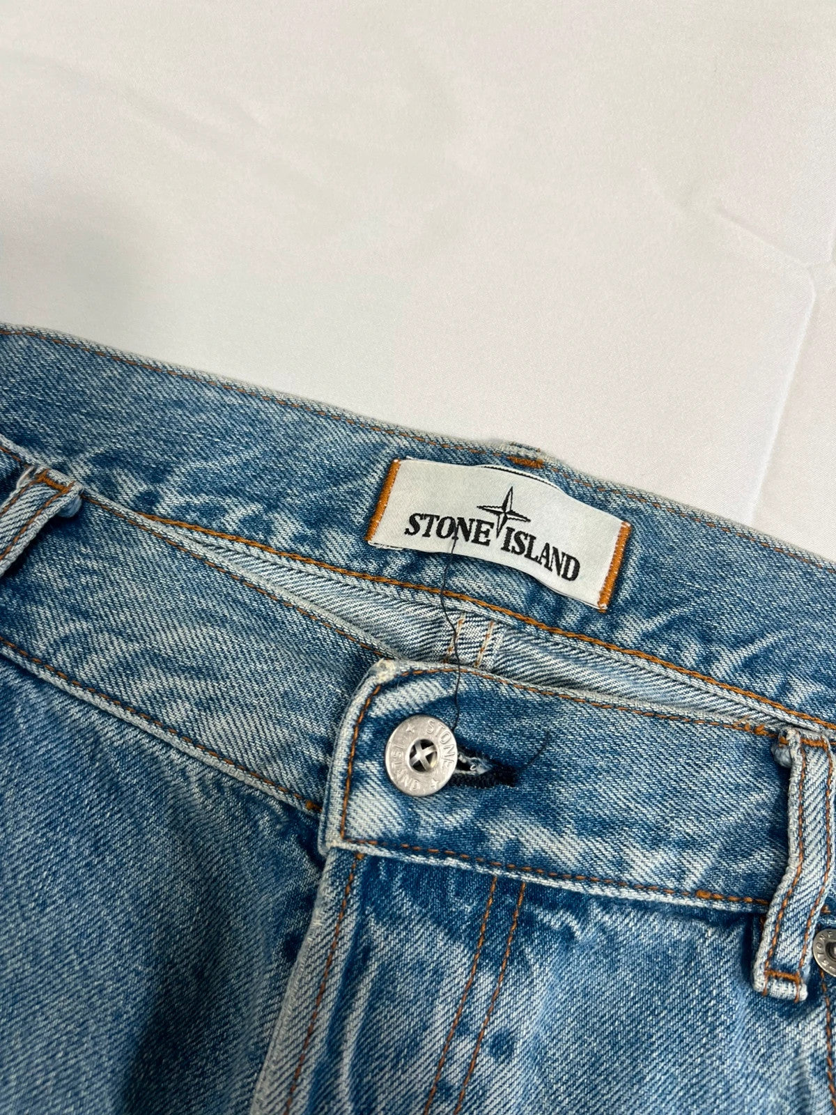 Stone Island Light Blue Jeans Badge 2020