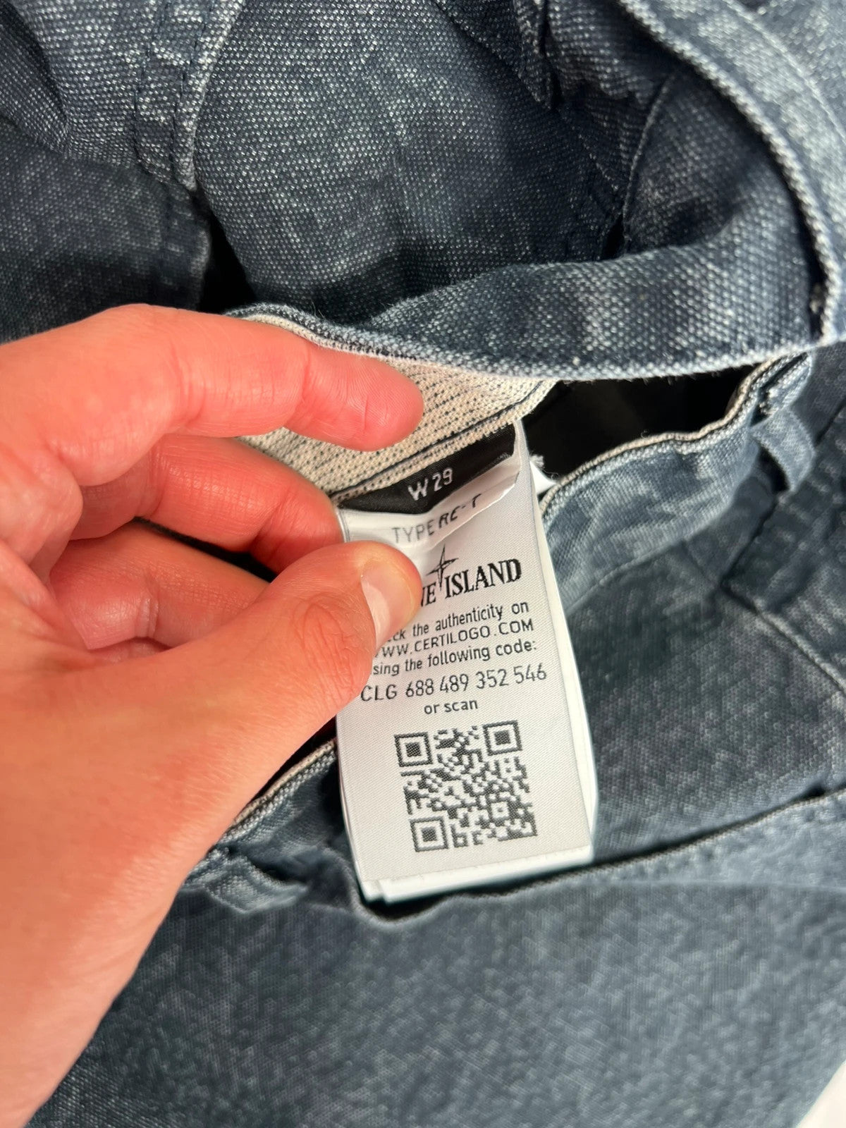 Stone Island Small Compass Logo Jeans Graphite Grey/Washed Denim