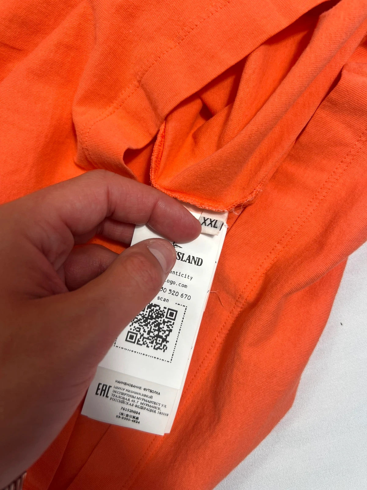 Stone Island Tricromia Tshirt Orange/Peach