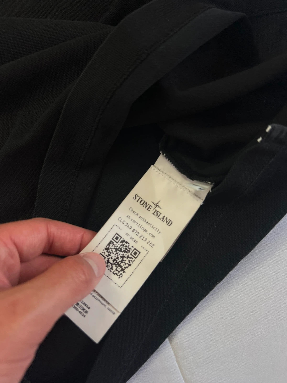 Stone Island Compass Logo Polo Shirt Black