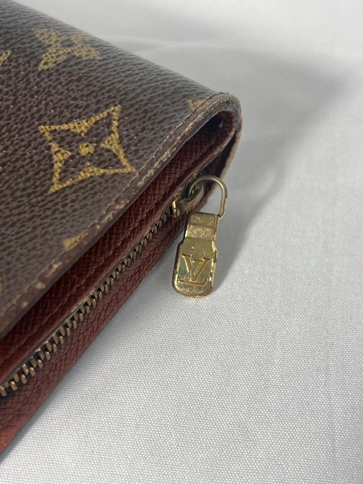 Louis Vuitton Monogram Compact Zip Wallet Purse Vintage