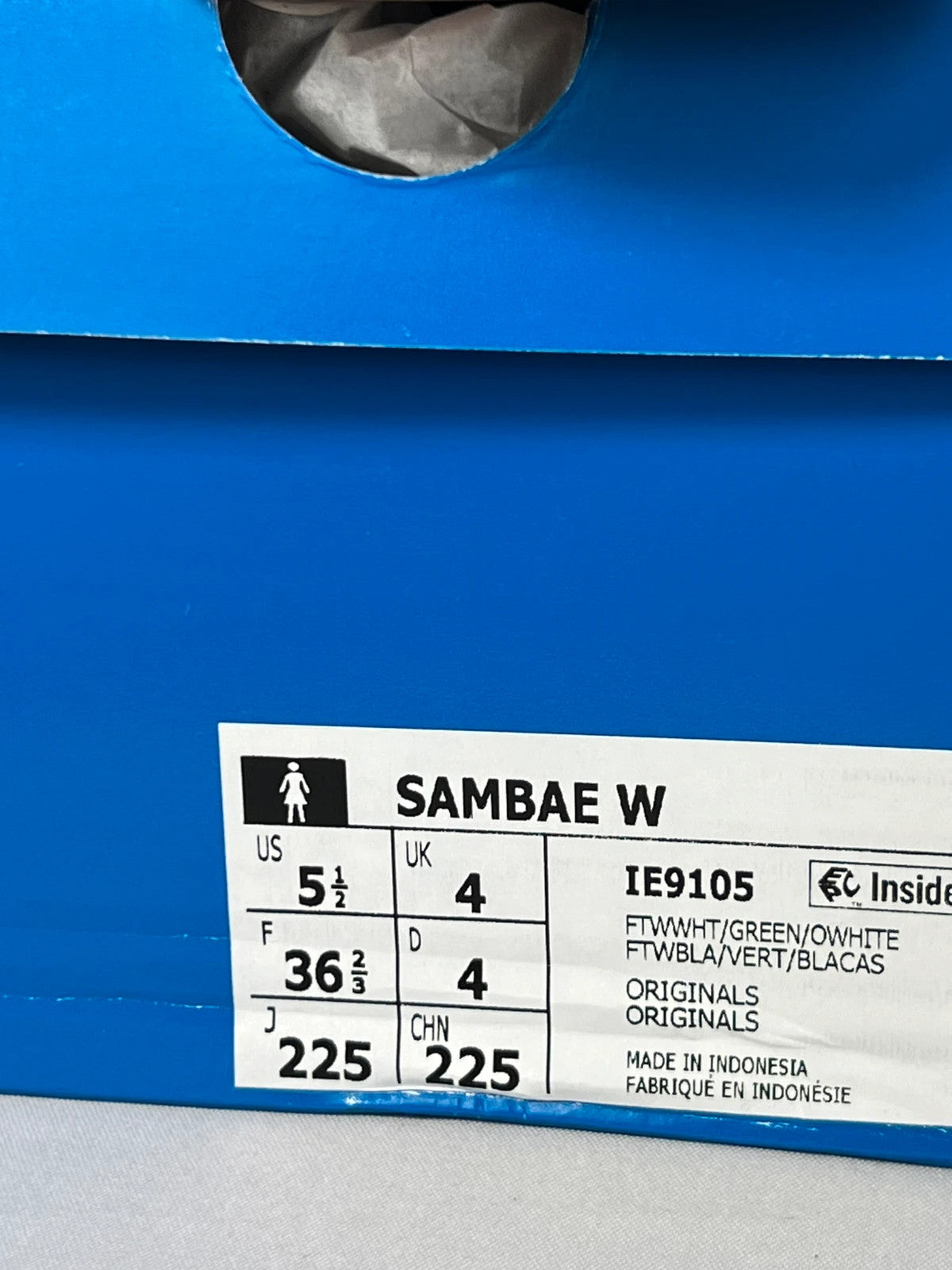 Adidas Samba “Sambae” Platform Green/White UK4