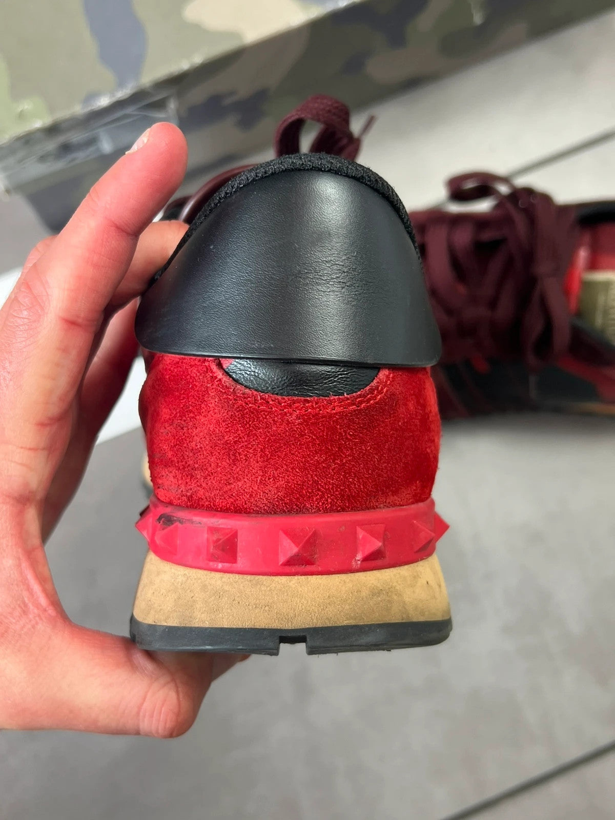 Valentino Red Camo Rockrunner Trainer