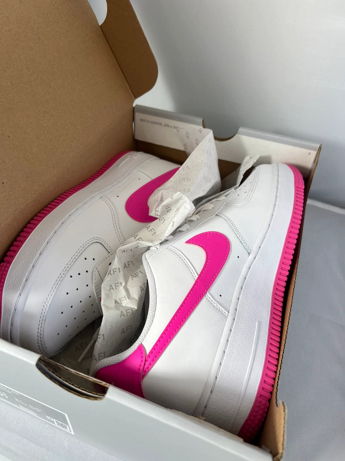 Nike Air Force 1 Fuschia / White UK6