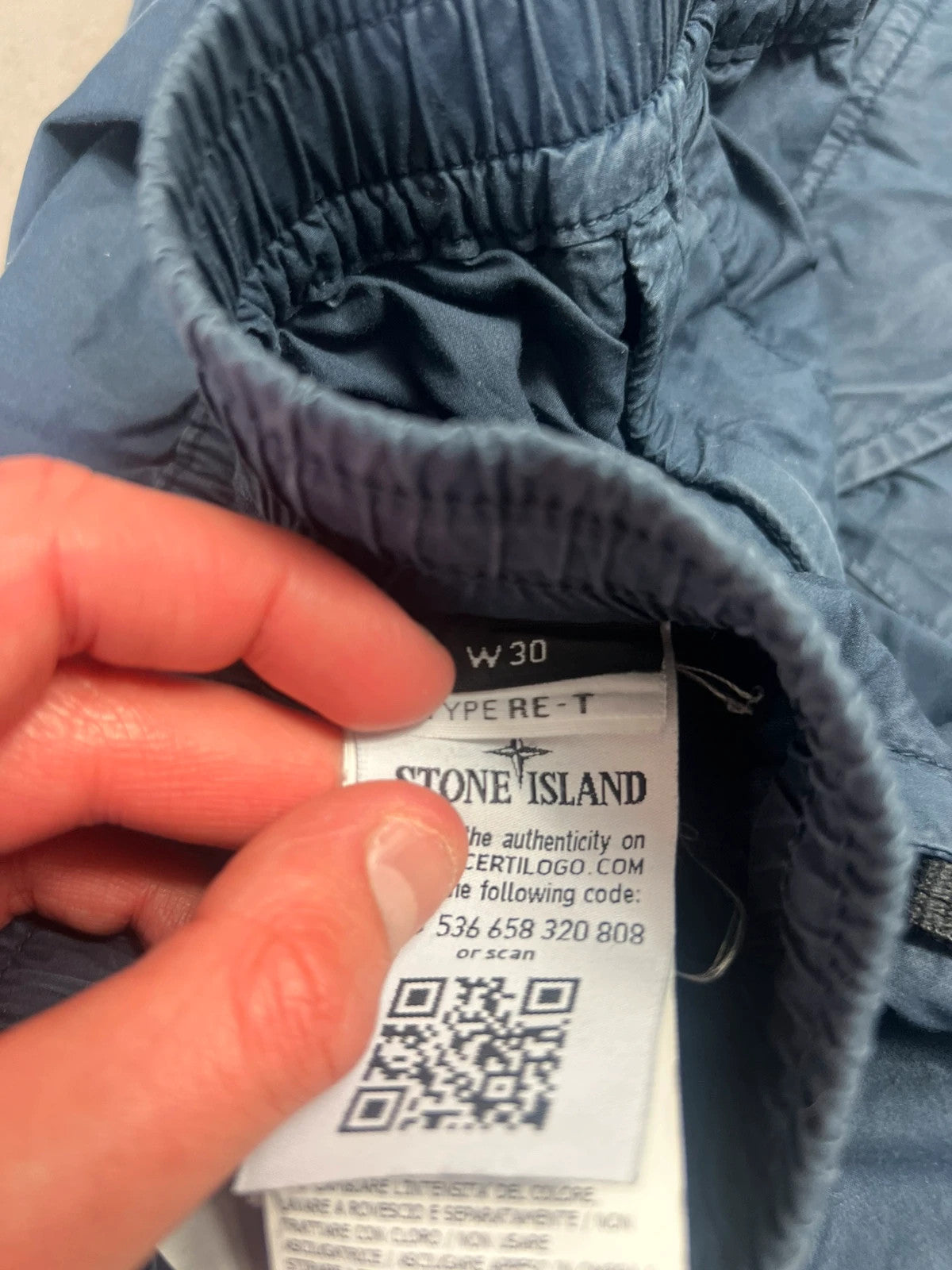 Stone Island Type RE - T Cargos Cargo Trousers Navy