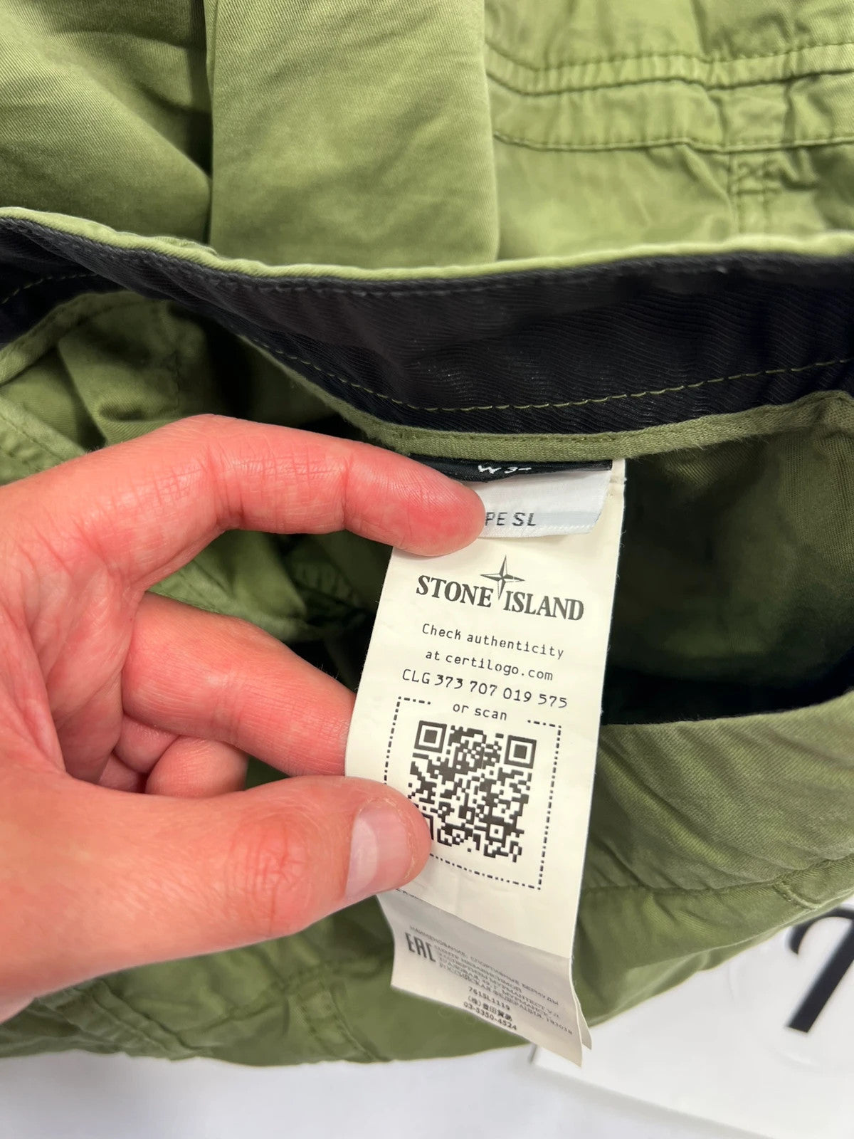 Stone Island Khaki Cargo Shorts Type-SL