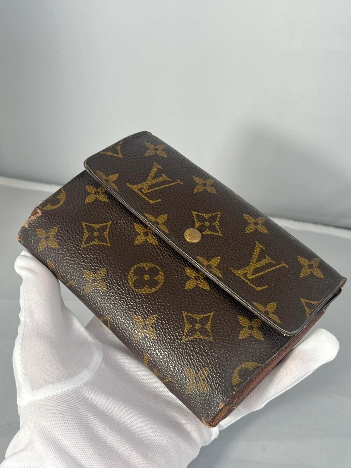 Louis Vuitton Alexandra Trifold Purse Monogram Vintage