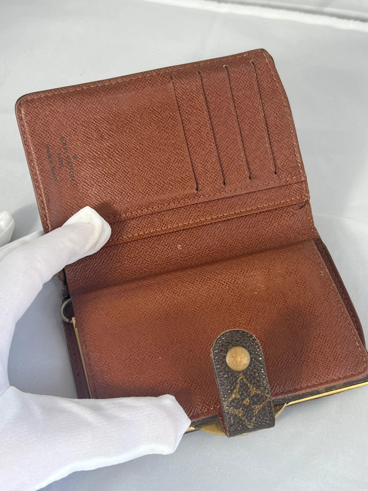 Louis Vuitton Monogram Kisslock Purse Vintage