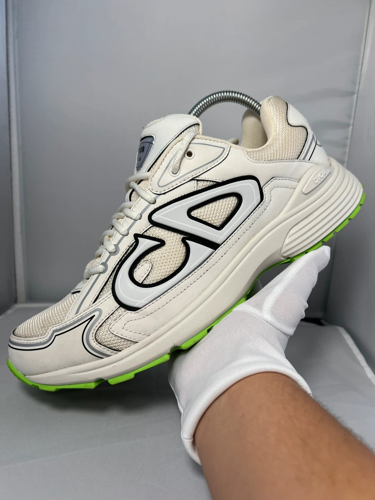 DIOR B30 Yellow & White Trainer Runners UK10 EU44