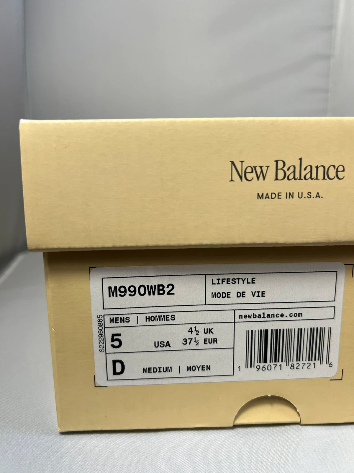 New Balance 990V2 Made In USA Trainers UK4.5