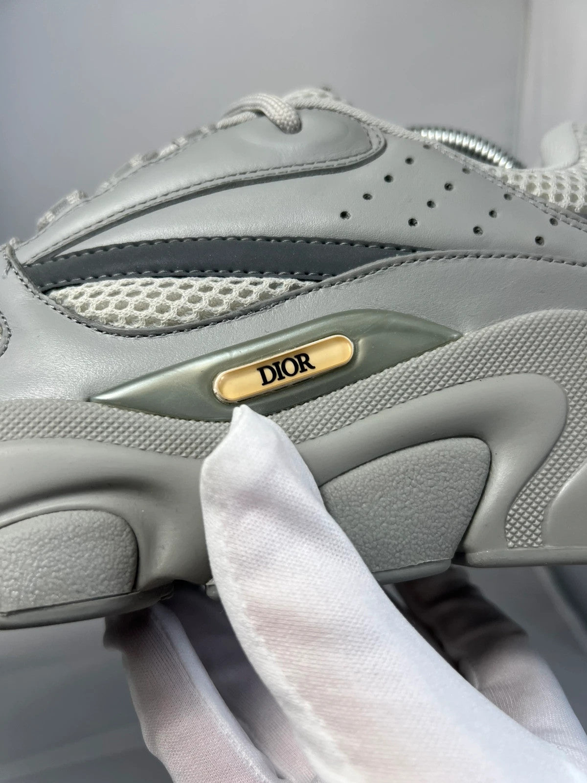 DIOR B22 Grey/Grey Trainer Runner UK10 EU44