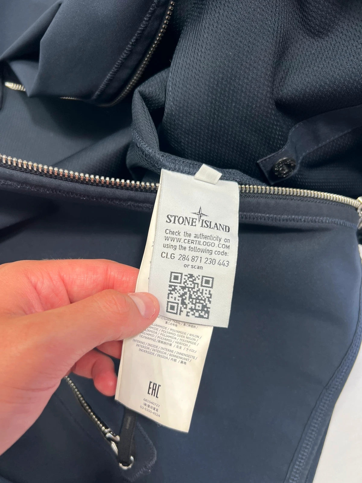 Stone island Navy Soft Shell Jacket