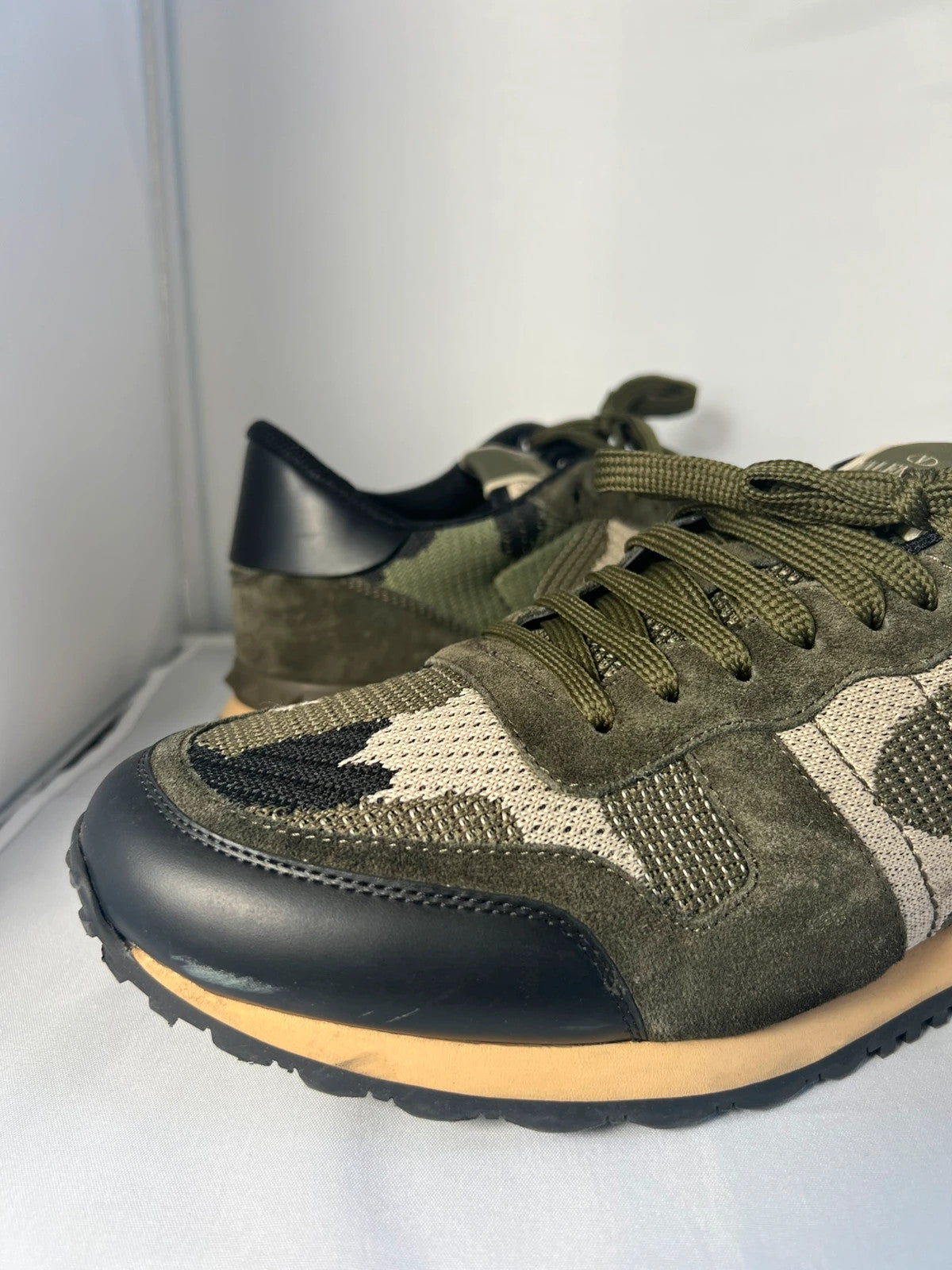 Valentino Rockrunner Mesh Camo Green UK10 EU44