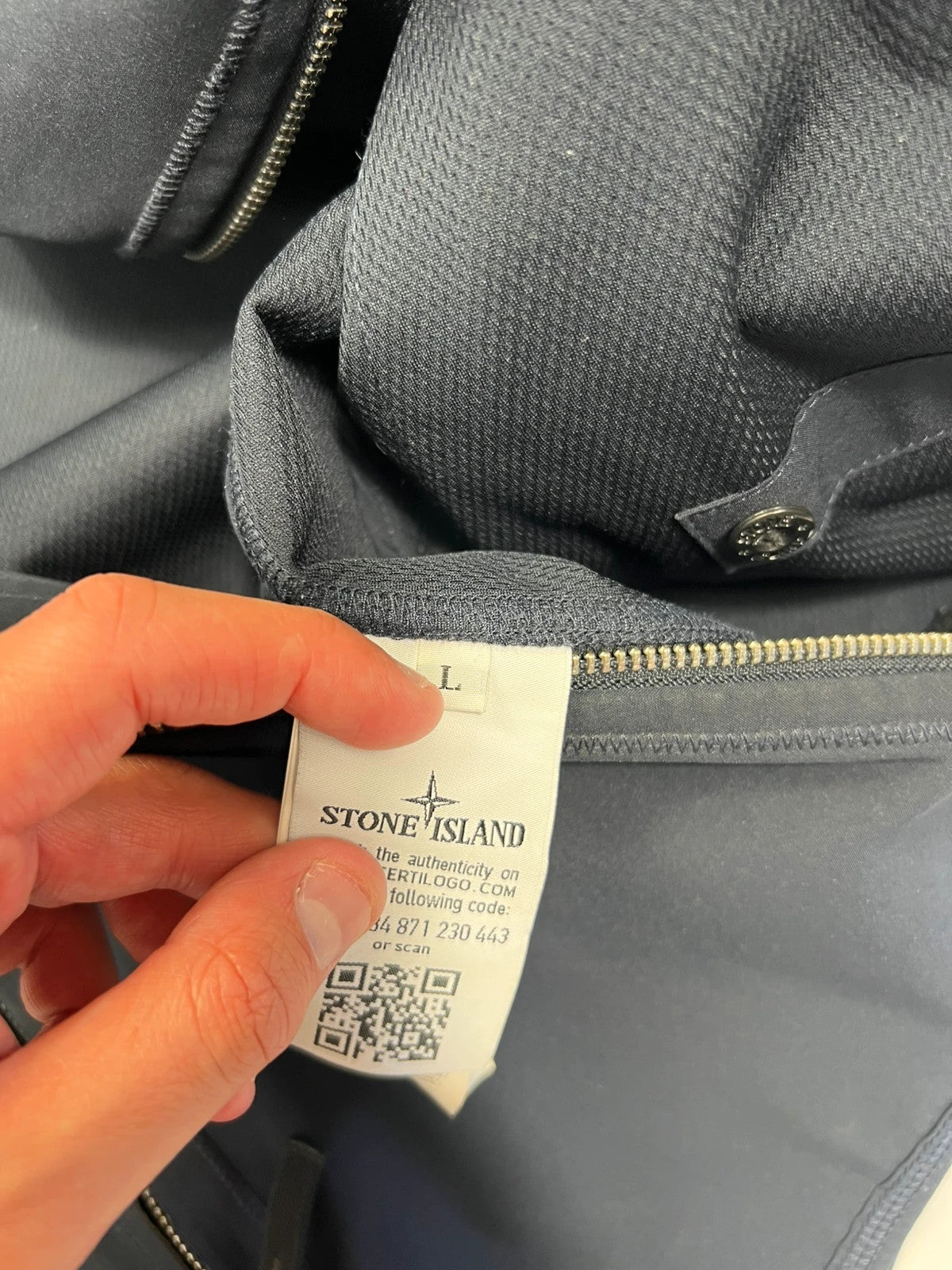 Stone island Navy Soft Shell Jacket