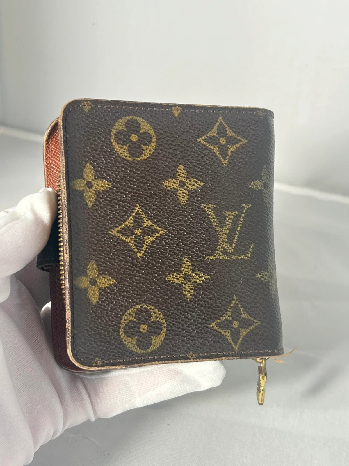 Louis Vuitton Monogram Compact Zip Wallet Purse Vintage